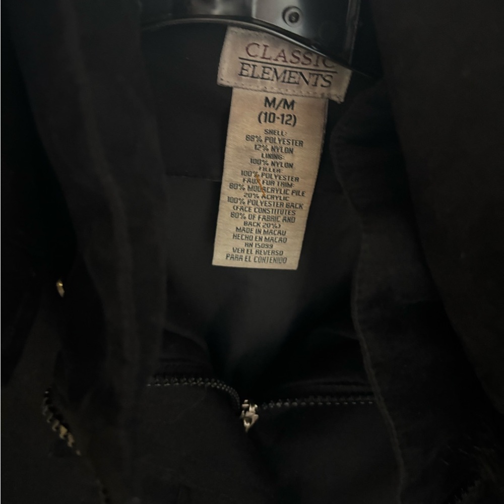 Classic Elements Midnight Black Outerwear With Re… - image 2